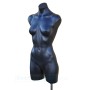 Female Plastic Torso with Base Black