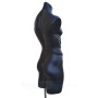 Male Plastic Torso with Base Black