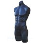 Male Plastic Torso with Base Black