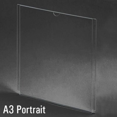 A3 Portrait Acrylic Display Sleeve Sign Holder