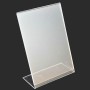 Acrylic Stand Up Angled Sign Holder Portrait