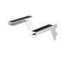 Slimline Glass Shelf Bracket 40mm pitch pair