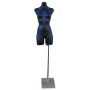 Female Plastic Torso with Base Black