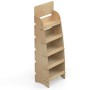 Rustic Shop Shelving Display SYDNEY 4 Tier with Lip