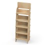 Rustic Shop Shelving Display SYDNEY 4 Tier with Lip