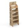 Rustic Shop Shelving Display SYDNEY 4 Tier with Lip