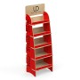 Rustic Shop Shelving Display SYDNEY 4 Tier with Lip