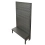 Single Sided Pegboard Gondola Black/Hammertone