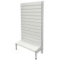 Single Sided Metal Slatwall Gondola White