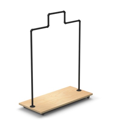 MARIO Stepped Clothes Rack Type B -  Black