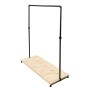 MARIO Single Clothes Rack with Shelf Black