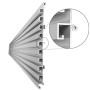 Aluminium Slat Wall Panel 25mm Groove Spacing