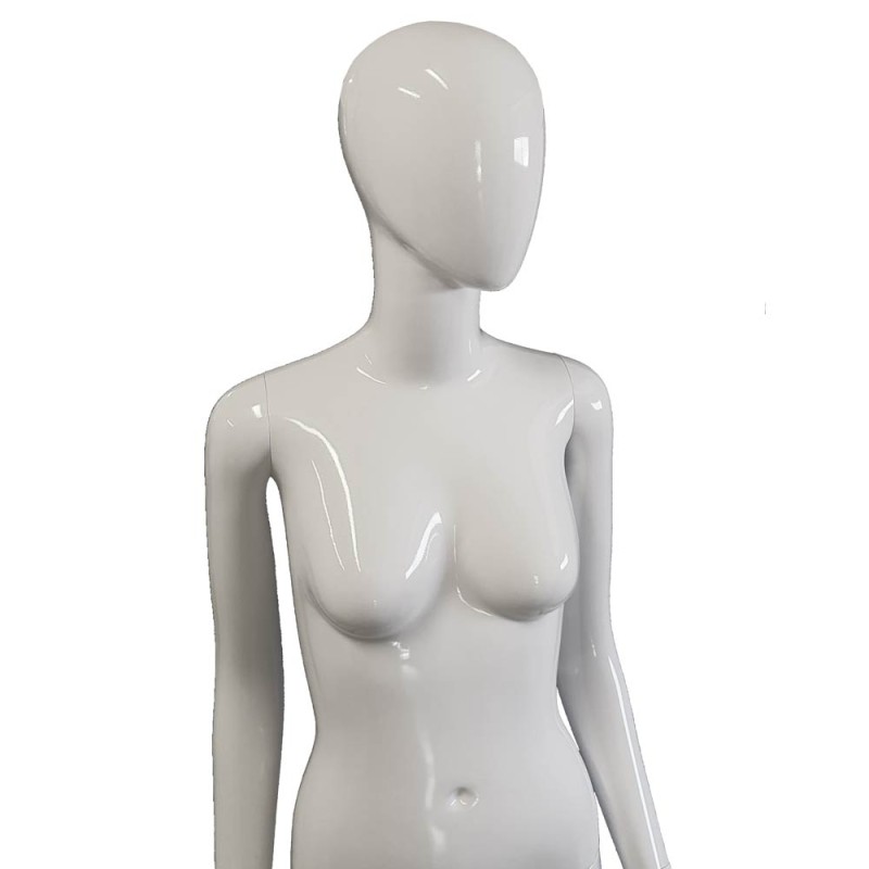 Premium Glossy White Female Full Body Mannequin