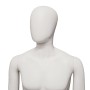 Premium Male Mannequin M22 White Matt - Egg Face