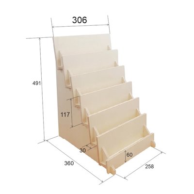 Multi Level Greeting Card Display Shelf